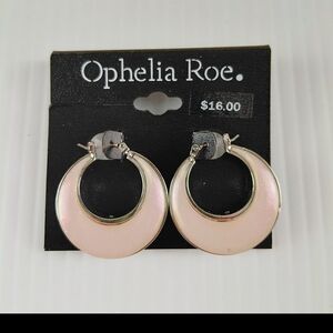 Pink Hoop Earrings